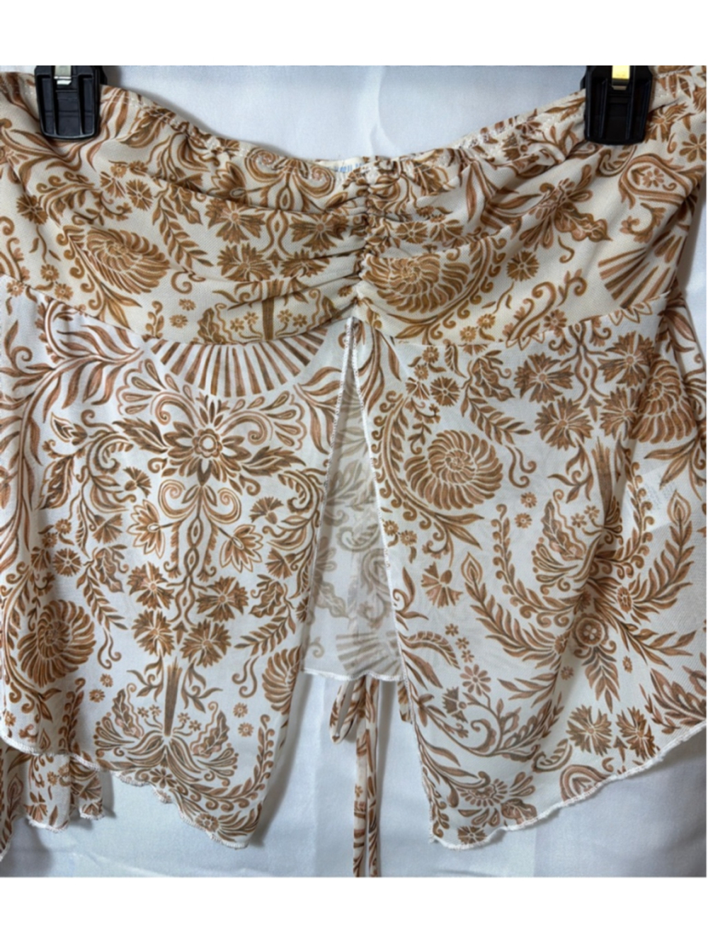 Women’s Bandeau Halter and Mini Skirt Set Tropical Resortcore Beach Vacation XL - Picture 5 of 10